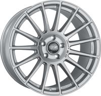 OZ SUPERTURISMO DAKAR matt RACE silber + schwarz Schriftzug Felge 9x21 - 21 Zoll 5x120 Lochkreis