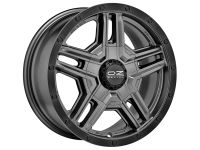 OZ RALLY ADVENTURE MATT GRAPHITE+BL LIP Felge 8x17 - 17 Zoll 5x127 Lochkreis