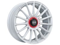 OZ SUPERTURISMO EVOLUZIONE WRC WHITE + RED LET. Felge 8,5x19 - 19 Zoll 5x114,3 Lochkreis