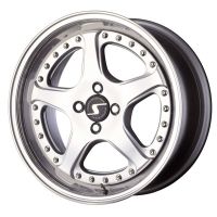 Schmidt Racelite silber horn poliert Felge 10x17 - 17 Zoll 5x100 Lochkreis