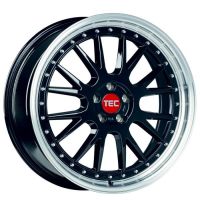 TEC GT EVO black-polished-lip Felge 8x18 - 18 Zoll 4x108 Lochkreis