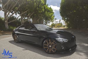 JMS Exklusiv Line Coupe/Cabrio/Grand Coupe Frontlippe mit integriertem Diffusor mittig passend für BMW F36