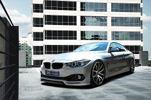 JMS Exklusiv Line Coupe/Cabrio/Grand Coupe Frontlippe mit integriertem Diffusor mittig passend für BMW F36