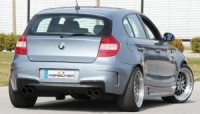 rear bumper 4 pipe exhaust Kerscher Tuning for E81, E87, E87 LCI fits for BMW E81 / E82 / E87 / E88