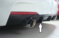 Rieger Heckeinsatz schwarz glanz passend für BMW F30/31