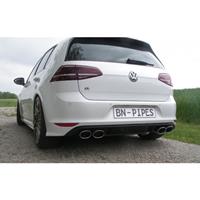 BN Pipes VW  Golf 7 Endschalldaempfer mit Klappe