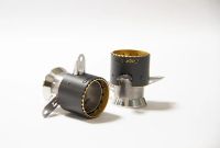 Edelstahl Innenrohr, farbig eloxiert innen (gold) und mit Carbon Außenrohr fits for Ferrari SF90
