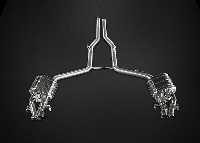 Capristo rear muffler, Muffler (Valve system) without end pipes incl. programmable control, stainless steel T309 fits for Mercedes W212