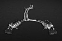 Capristo exhaust system includes the mufflers and the middle silencer spare pipes, incl. CES-3 fits for Porsche Macan