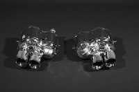 Capristo Edelstahl Endschalldämpfer 4x85mm mit Twin Sound Klappensteuerung passend für Ferrari 550/575/456M