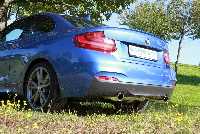 Eisenmann Mittelschalldämpfer Edelstahl ohne Endrohre passend für BMW F23