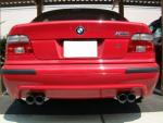 Eisenmann  Racing rear muffler Motorsport Sound stainless steel  Duplex (left + right) fits for BMW E39 Limousine/ sedan