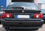 Eisenmann  Racing rear muffler Motorsport Sound stainless steel single sided fits for BMW E39 Touring/estate mit Serienheckschürze/ with standard rear bumper