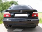Eisenmann  Racing rear muffler Motorsport Sound stainless steel single sided fits for BMW E39 Limousine/ sedan mit M-Technik-Serienheckschürze/ with M- Technik rear bumper