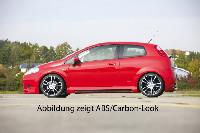 Seitenschweller Rieger-Tuning li.+ re., aus ABS mit Schacht u. Ausschnitt incl. Alugitter passend für Fiat Grande Punto