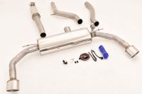 FMS Streetbeast 76mm Duplex-Anlage mit Klappensteuerung passt für Mercedes A-Klasse W176