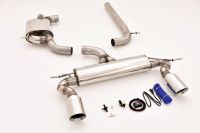 FMS Streetbeast 76mm duplex-catback-system (left & right) with flap-control fits for Seat Altea 5P