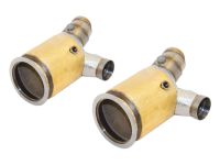Friedrich Performance Manufaktur 2x143mm downpipe with 100 cells HJS catalyst passend für Porsche 911 GT2 RS Typ 991/2