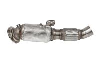 ECE Downpipe Ø 89/80mm Vorderrohr passend für BMW 340i F30LCI
