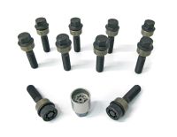 H&R Flachbundschrauben mit beweglichem Kugelkonus M14x1,5 x 52 schwarz