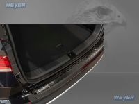 Weyer stainless steel rear bumper protection fits for SEAT Ateca