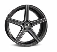 MB Design KV1 DC Grau glänzend lackiert Konturen poliert Felge 11x23 - 23 Zoll 5x130 Lochkreis
