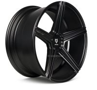MB Design KV1 DC Schwarz seidenmatt lackiert Felge 11x23 - 23 Zoll 5x130 Lochkreis