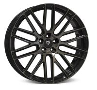 MB Design KV4 Rauchschwarz glänzend lackiert Front poliert Felge 8,5x19 - 19 Zoll 5x112 Lochkreis
