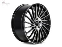 MB Design VR3 Glanzschwarz poliert Felge 7,5x18 - 18 Zoll 4x108 Lochkreis
