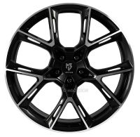 MB Design KX1 Schwarz glänzend poliert Felge 9x21 - 21 Zoll 5x115 Lochkreis