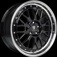 MB Design LV1 Glanzschwarz poliert Felge 7x17 - 17 Zoll 4x108 Lochkreis
