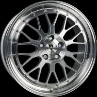 MB Design LV1 Silber poliert Felge 7x17 - 17 Zoll 4x108 Lochkreis