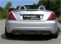 Piecha RS Heckdiffusor mit 4 Finnen und Airbox passend für Mercedes SLK R171