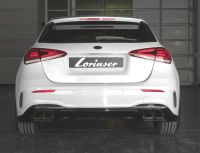 Lorinser Heckdiffusor mit Endrohren schwarz passend für Mercedes W177