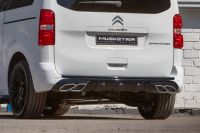 Musketier Heckdiffusor mit Endrohrblenden passend für Opel Vivaro C