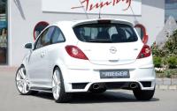Seitenschweller mit Schacht und Ausschnitt 3-türer Rieger Tuning passend für Opel Corsa D