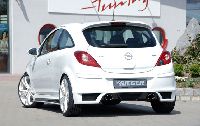 Seitenschweller mit Schacht und Ausschnitt 5-türer Rieger Tuning passend für Opel Corsa D