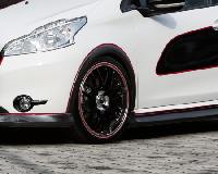 Radlaufleisten Carbon Look Musketier passend für Peugeot 208