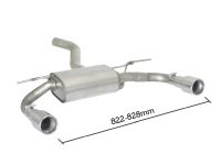 Ragazzon Endschalldämpfer in Edel .. passend für BMW Serie4 F32-F33-F36
