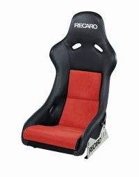Recaro Pole Position Kunstleder schwarz / Dinamica rot mit ABE