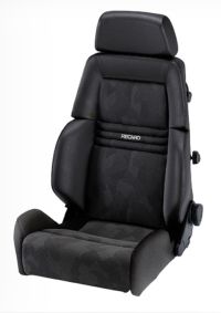 Recaro Expert L Kunstleder schwarz/Artista schwarz für Fahrer- und Beifahrerseite mit ABE