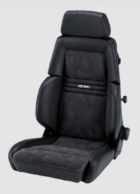 Recaro Expert M Kunstleder schwarz/Artista schwarz für Fahrer- und Beifahrerseite mit ABE