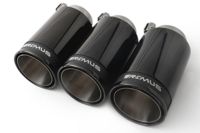 Remus Endrohr Set3 Endrohre : 98 mm Street Race Black Chrome, mit einstellbarem Kugelanschluss passend für _Endrohre 3 Endrohre Street Race Black Chrome