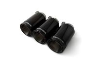 Remus Endrohr Set3 Endrohre : 98 mm Street Race Black Chrome, mit einstellbarem Kugelanschluss passend für _Endrohre 3 Endrohre Street Race Black Chrome