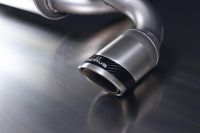 Remus sport exhaust centered with left/right each 1 tail pipe Ø 84 mm Carbon Race fits for BMW 1er F20 1,6l 125kw