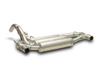 Remus Sport exhaust centered (absorption principle) for L/R system dual flow with 1 integrated valve (vacuum actuator)incl. mounting material Connection to front parts at the manufacturer connection pointInstallation/fitting at the serial mounting poi