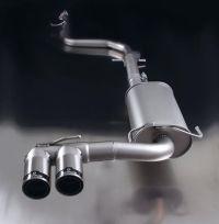Remus REMUS Cat-Back: Connection tube (instead of front silencer) & Sport exhaust centered with 2 tail pipes Ø 84 mm Street Race fits for Honda CR-Z 1,5l Hybrid 84 (auch 7 kW E-Motor)kw