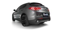 Remus sport exhaust with left/right each 1 tail pipe &Oslash; 98 mm Street Race fits for Alfa Romeo Stelvio 2.0 Turbo MultiAir 206kW (mit OPF) Q4 (4WD) ab 09/2018=>