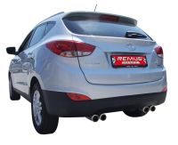 Remus Sportschalldämpfer mit links/rechts je 2 Endrohren Ø 84 mm Street Race passend für Kia Sportage 2,0l CRDi, 100 kW, 2010=>