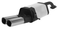 Remus Sportschalldämpfer mit 2 Endrohren 92x78 mm passend für Mazda 323S 1,3l 16V 53kw